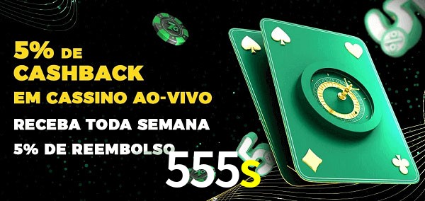 Promoções do cassino ao Vivo 555s